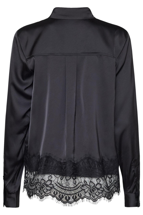 SisterS point zwarte dames blouse | Achteraanzicht