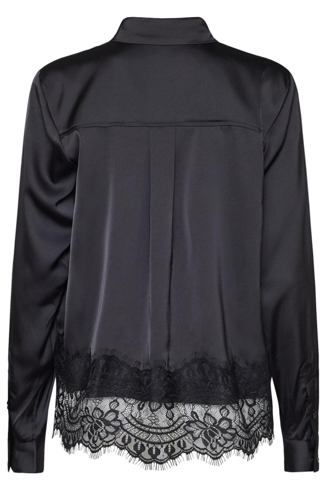 SisterS point zwarte dames blouse | Achteraanzicht