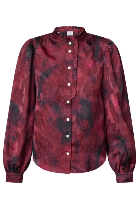SisterS point bordeaux dames blouse | Vooraanzicht