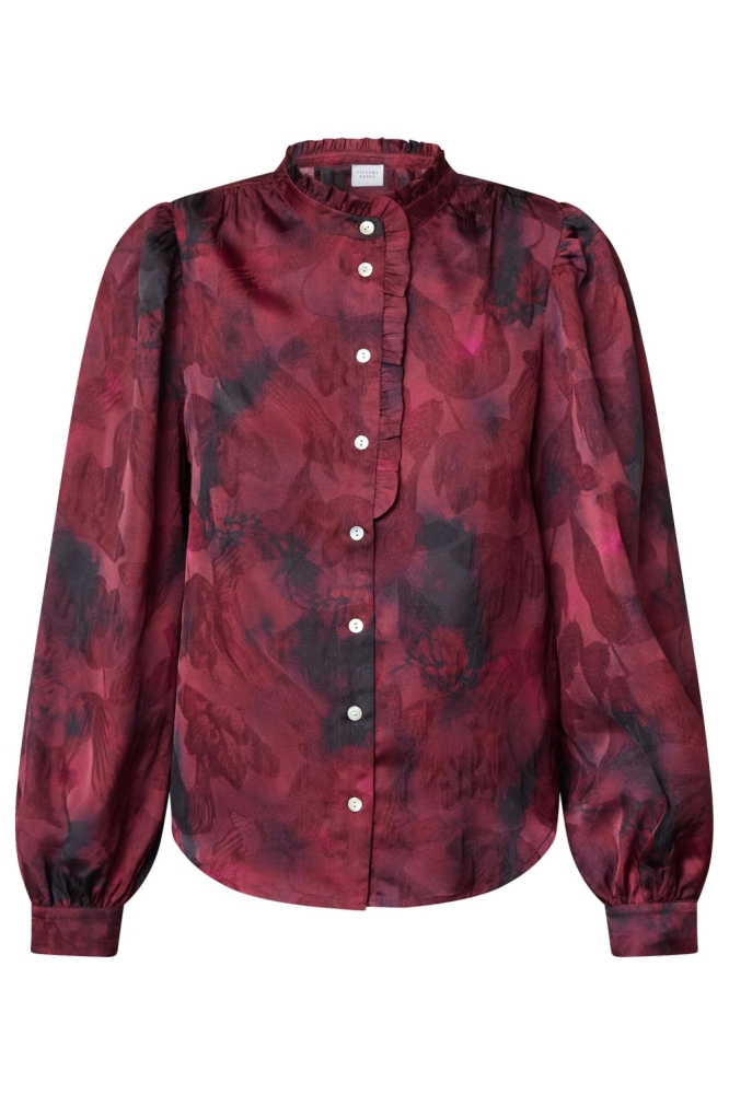 SisterS point bordeaux dames blouse | Vooraanzicht
