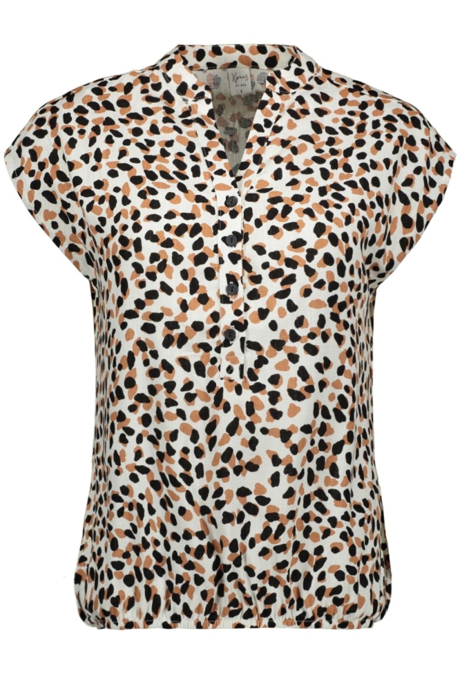 NED ecru dames t-shirt | Vooraanzicht