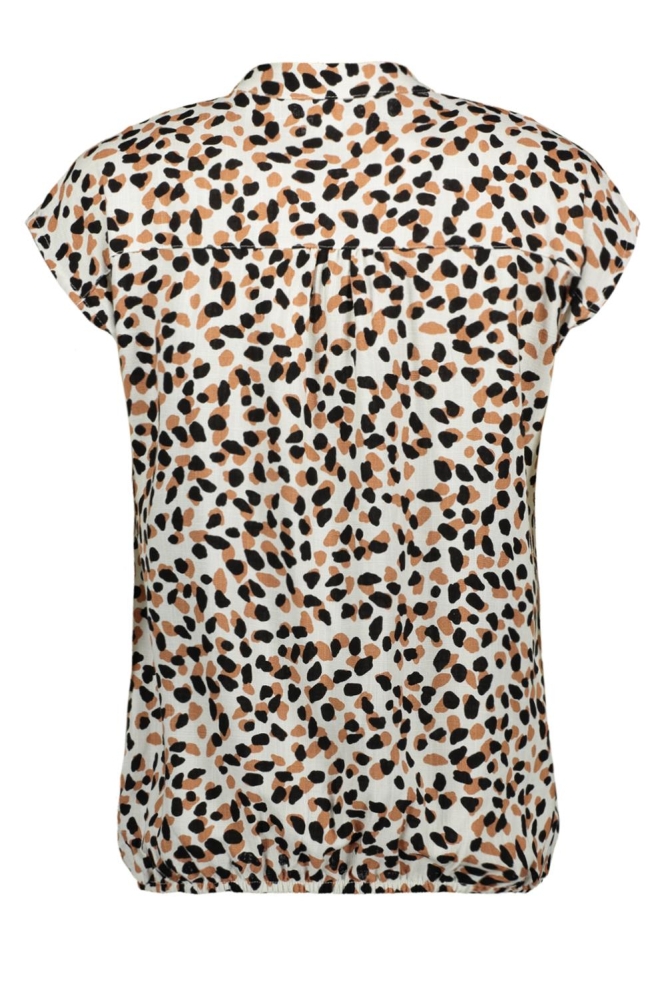 NED ecru dames t-shirt | Achteraanzicht