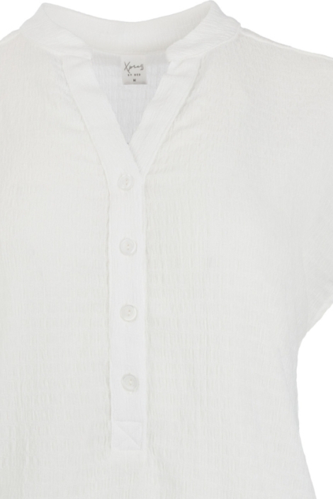 NED witte dames t-shirt | Close up
