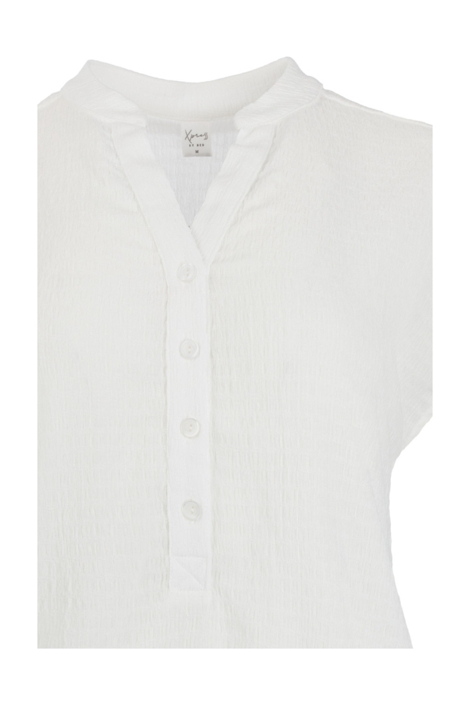 NED witte dames t-shirt | Close up