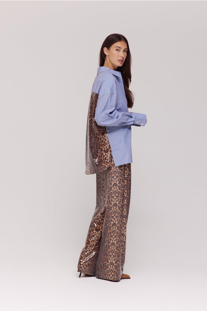 Harper & Yve blauwe dames blouse | Model