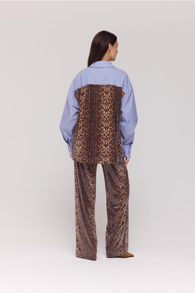 Harper & Yve blauwe dames blouse | Model