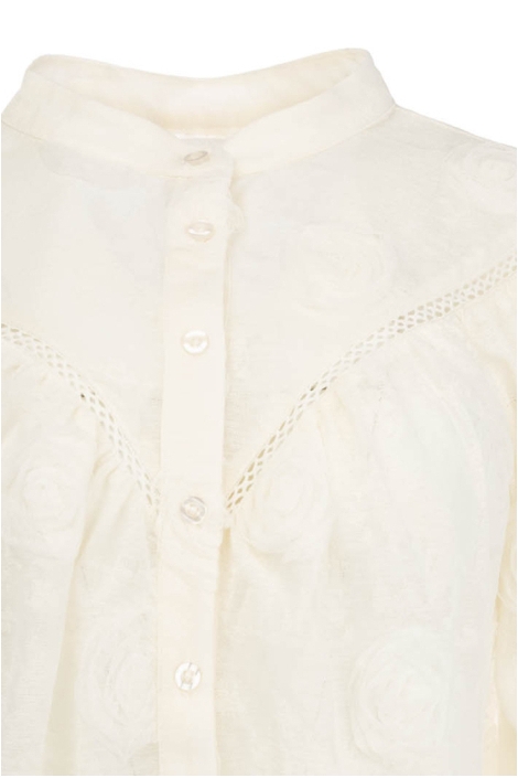 NED ecru dames blouse | Close up
