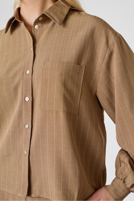 SisterS point camel dames blouse | Kleurstaal