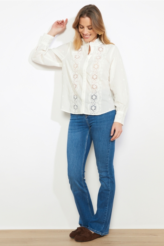 LolaLiza witte dames blouse | Model