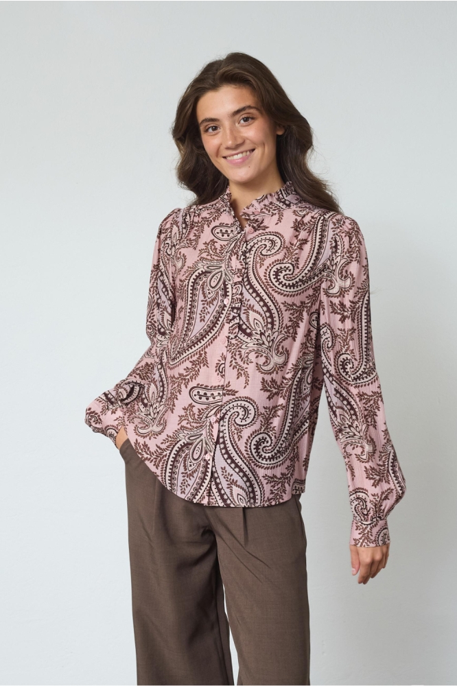 SisterS point roze dames blouse | Model vooraanzicht