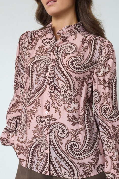 SisterS point roze dames blouse | Close up