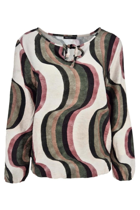 FOS Amsterdam multi color dames blouse | Vooraanzicht