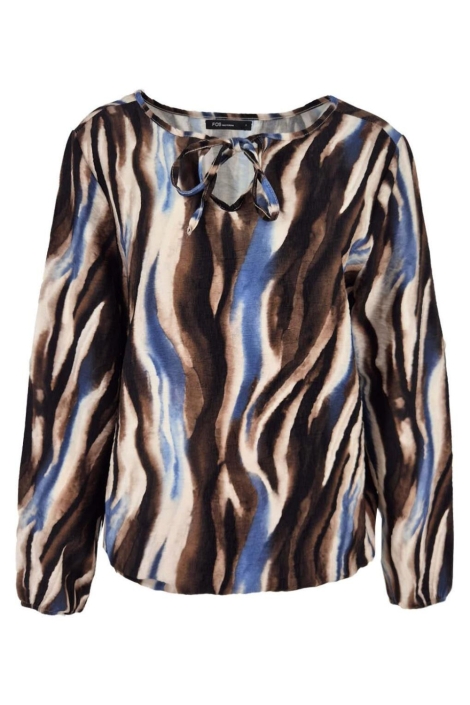 FOS Amsterdam multi color dames blouse | Vooraanzicht