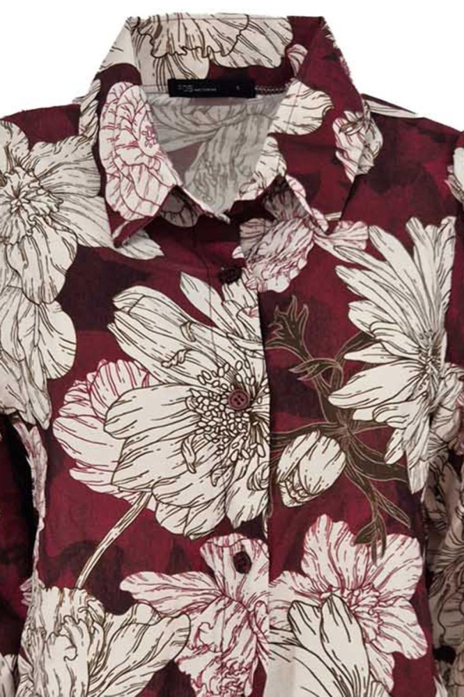 FOS Amsterdam roze dames blouse | Close up