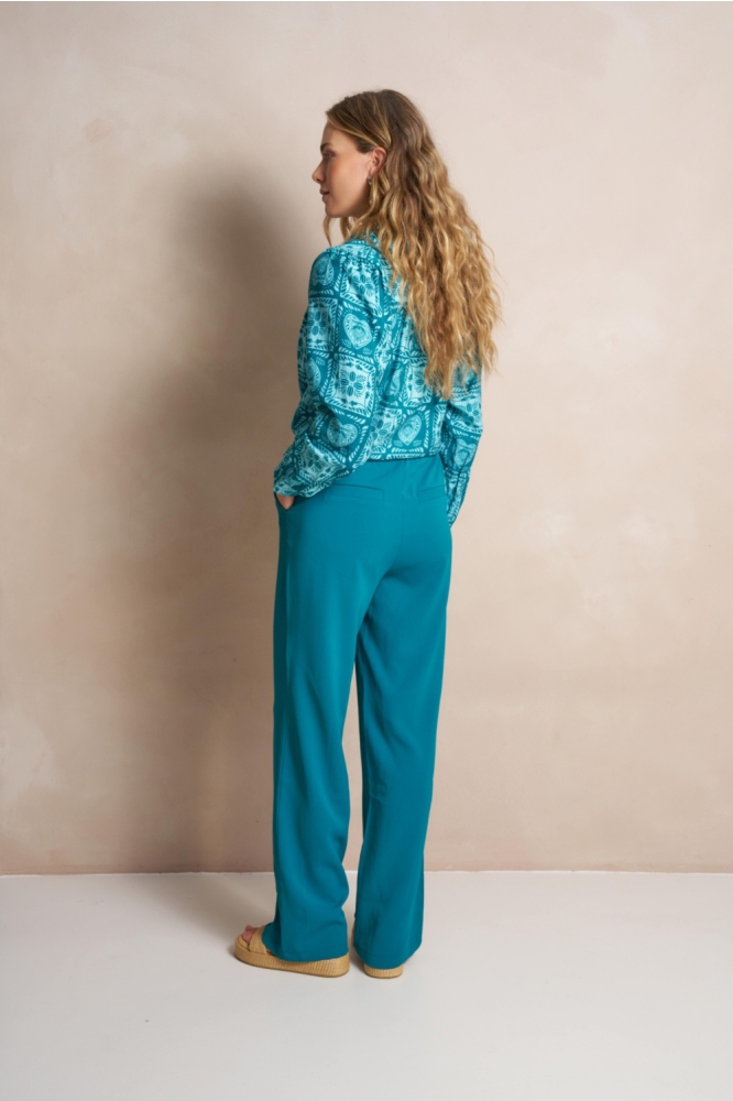 Lofty Manner groene dames blouse | Model