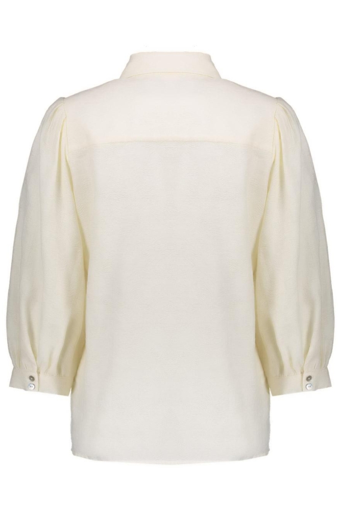 Geisha witte dames blouse | Achteraanzicht