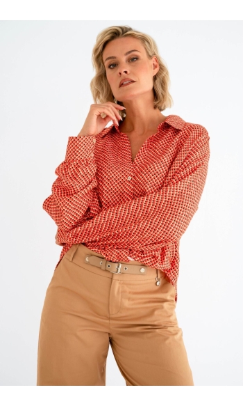 SENSE BLOUSE SP26 20 004 SCARF PRINT