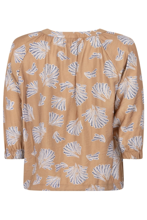 Zoso camel dames blouse | Achteraanzicht