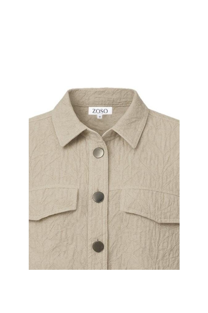 Zoso zand dames blouse | Close up