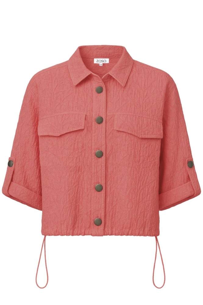 Zoso oranje dames blouse | Vooraanzicht