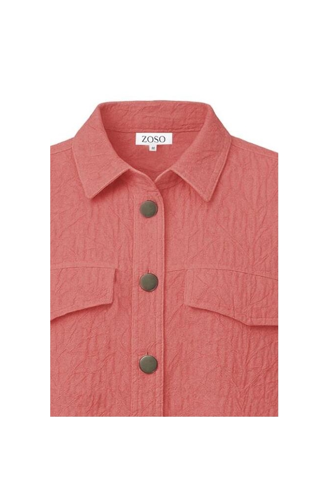 Zoso oranje dames blouse | Close up