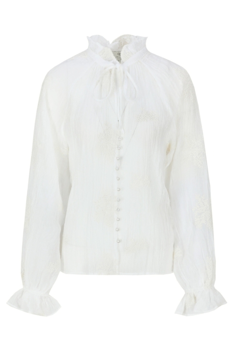 C&S The Label beige dames blouse | Vooraanzicht
