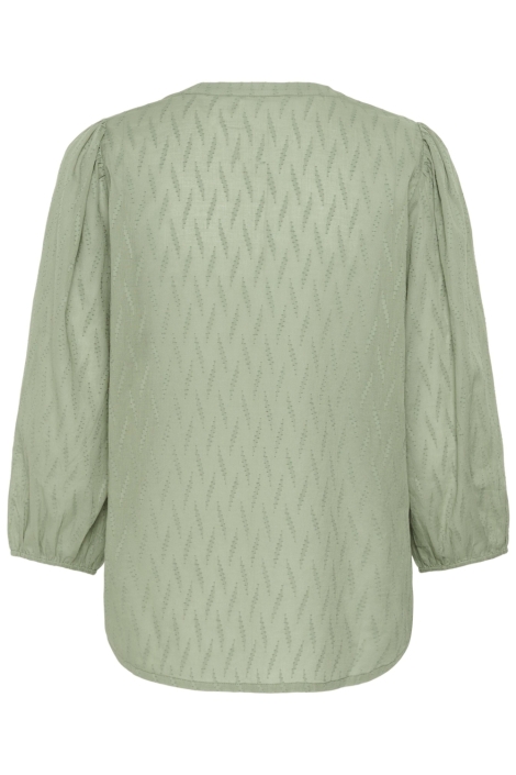 Kaffe groene dames blouse | Achteraanzicht