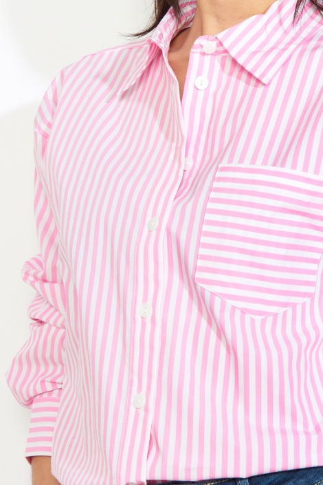 LolaLiza roze dames blouse | Close up
