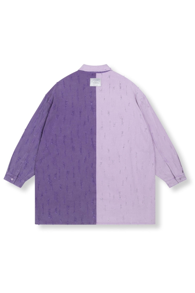 Refined Department paarse dames blouse | Achteraanzicht