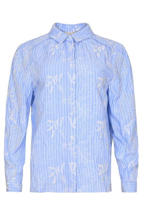 Maicazz blauwe dames blouse | Vooraanzicht