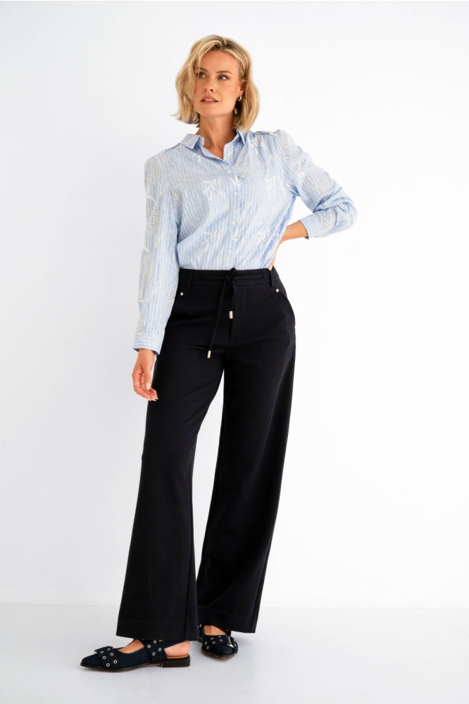 Maicazz blauwe dames blouse | Model