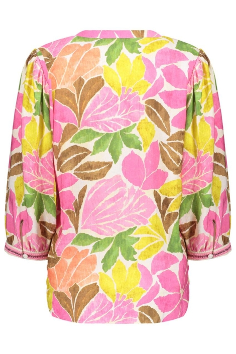 Geisha multi color dames blouse | Achteraanzicht