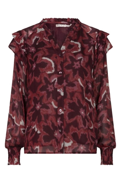 EsQualo rode dames blouse | Vooraanzicht