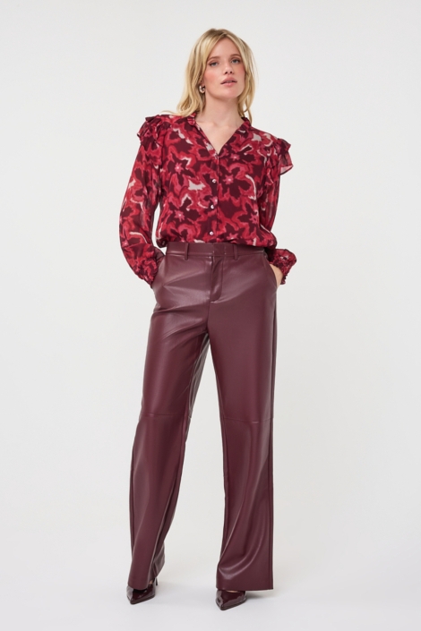 EsQualo rode dames blouse |
