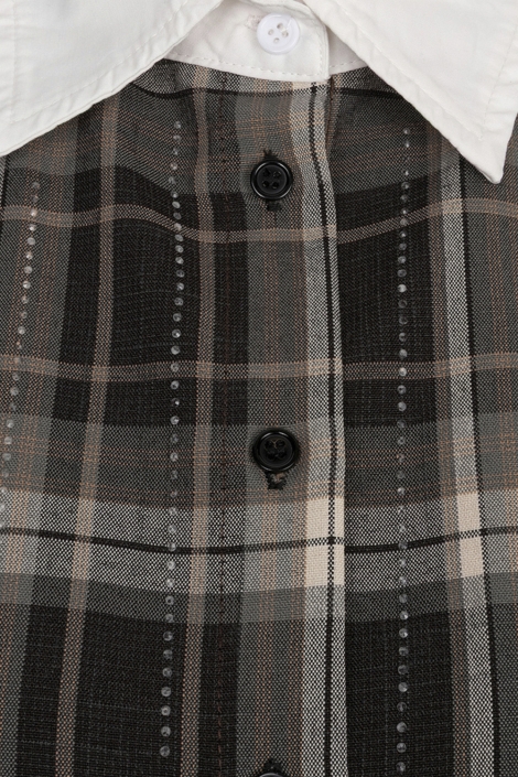 EsQualo grijze dames blouse | Kleurstaal