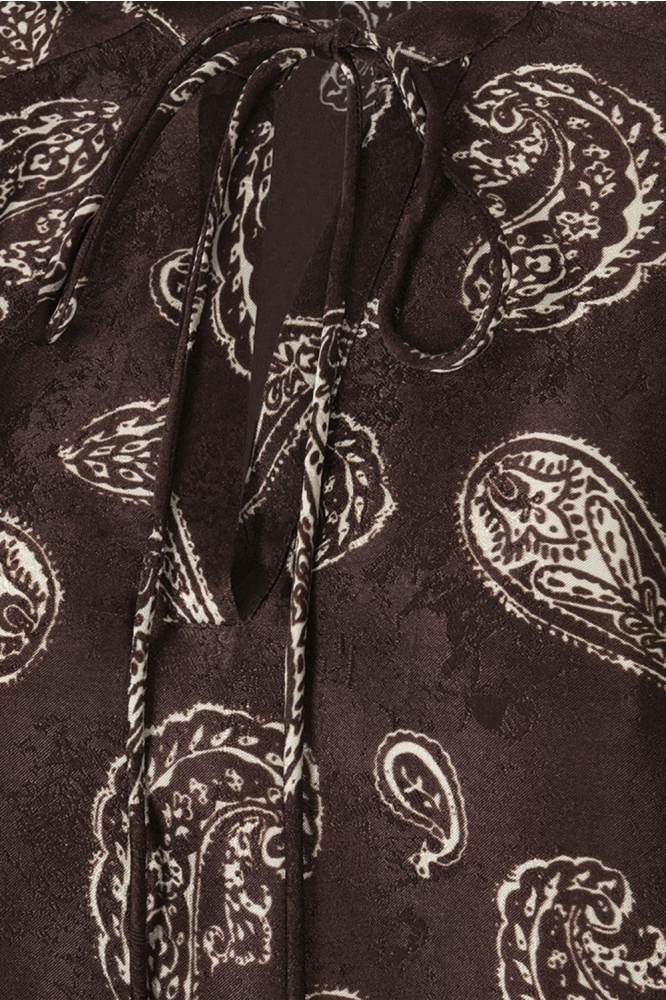 EsQualo bruine dames blouse | Kleurstaal