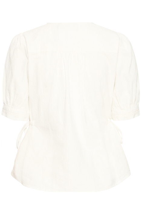 Ichi ecru dames blouse | Achteraanzicht