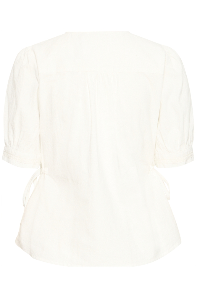 Ichi ecru dames blouse | Achteraanzicht