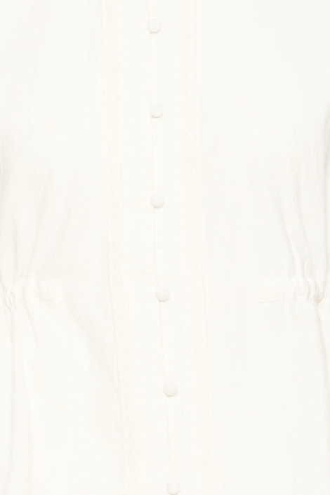 Ichi ecru dames blouse | Close up