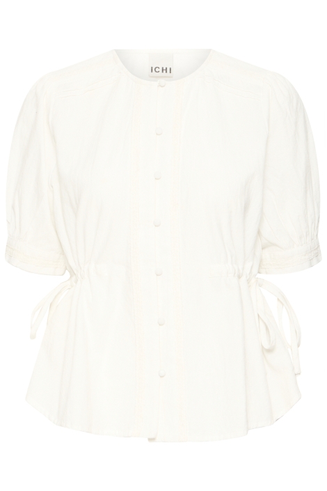 Ichi ecru dames blouse | Vooraanzicht