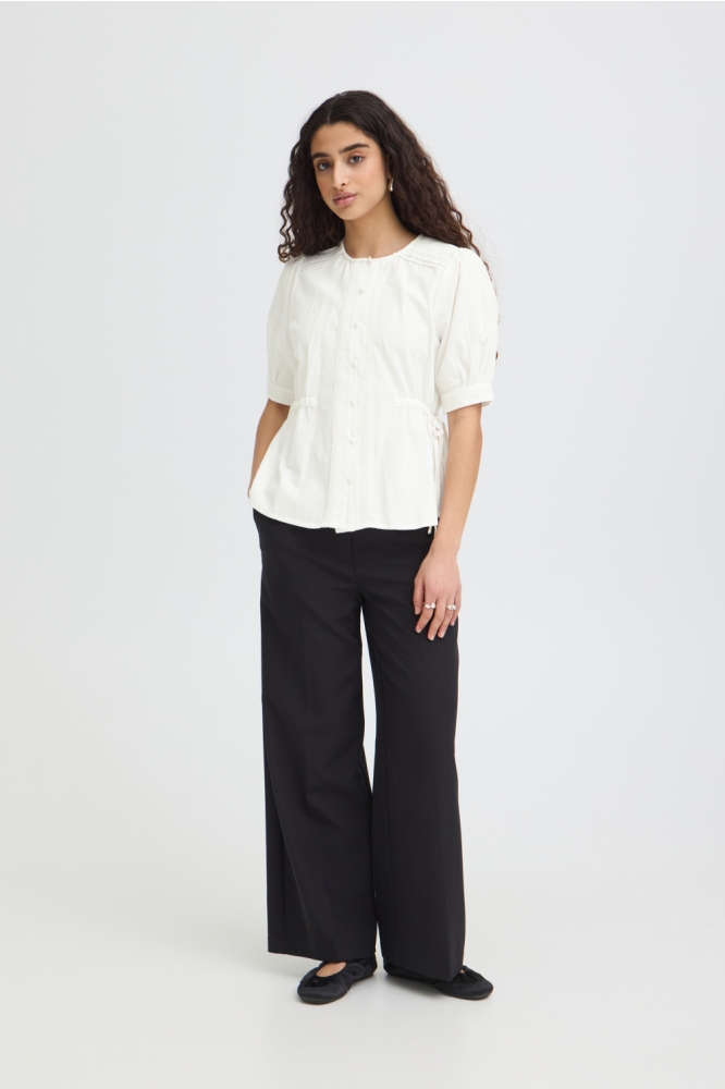 Ichi ecru dames blouse | Model
