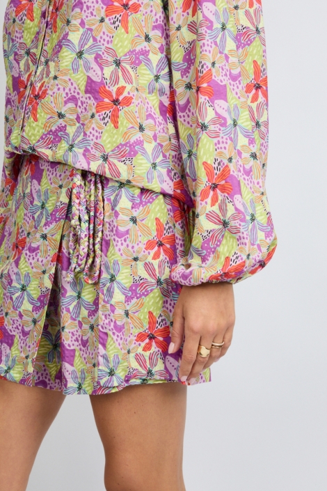 Fluresk multi color dames blouse | Close up