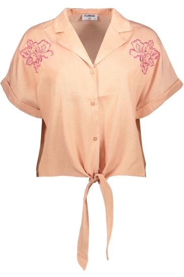 Fluresk evy blouse Roze
