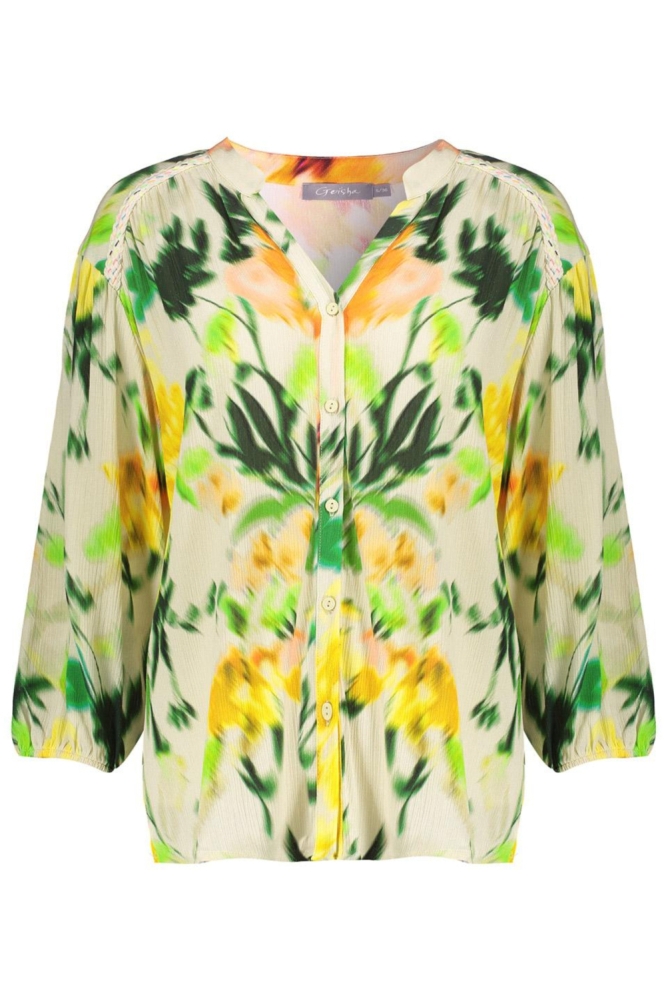 Geisha multi color dames blouse | Vooraanzicht