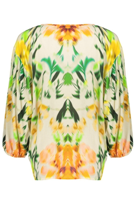 Geisha multi color dames blouse | Achteraanzicht