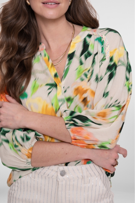 Geisha multi color dames blouse | Unique Selling Point