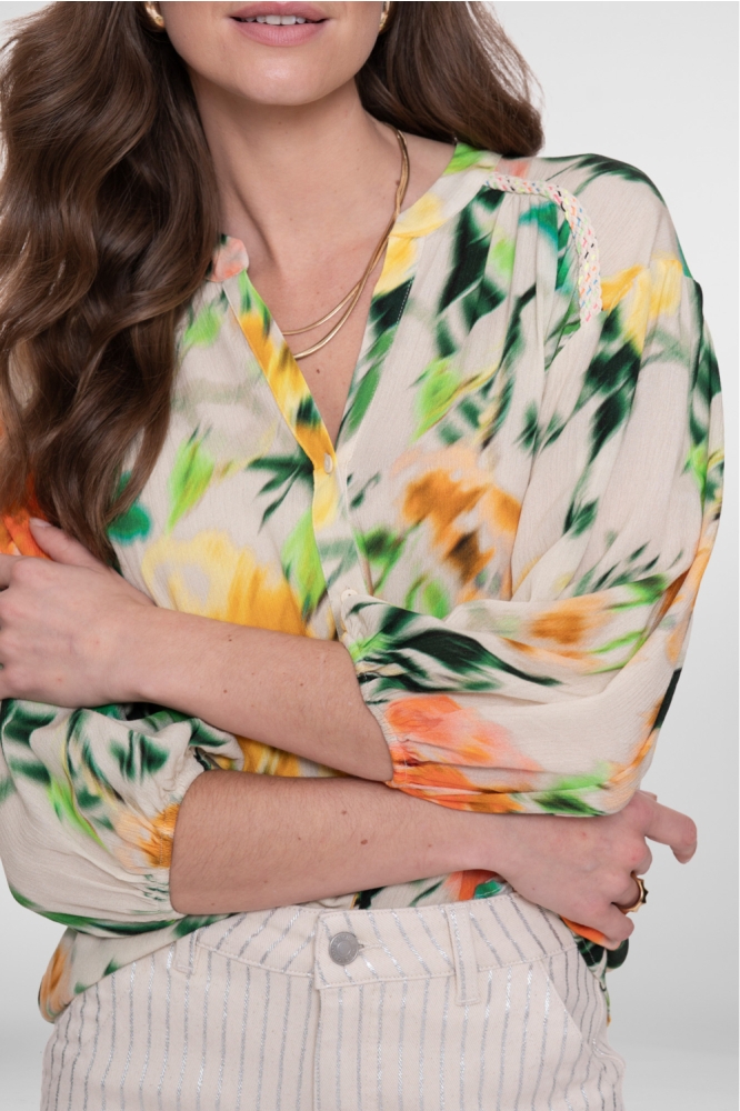 Geisha multi color dames blouse | Unique Selling Point