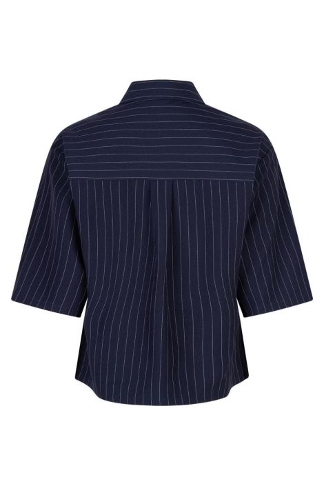 Red Button blauwe dames blouse | Achteraanzicht