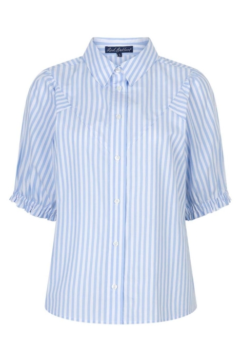 Red Button blauwe dames blouse | Vooraanzicht