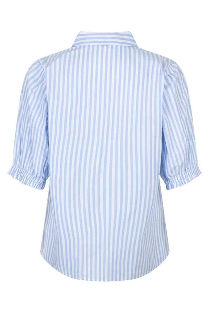 Red Button blauwe dames blouse | Achteraanzicht